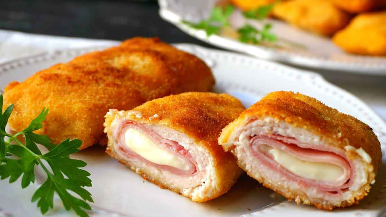 Supremas rellenas de jamón y queso Supremas rellenas de jamón y queso