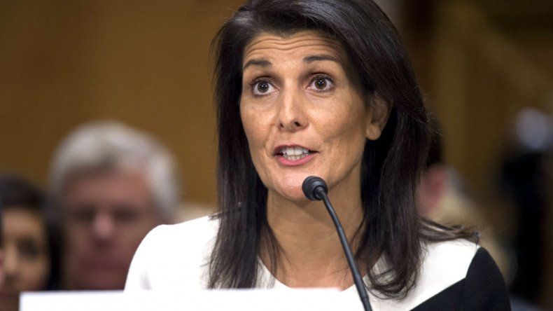 La embajadora de EE.UU. en la ONU, Nikki Haley, fue elocuente.