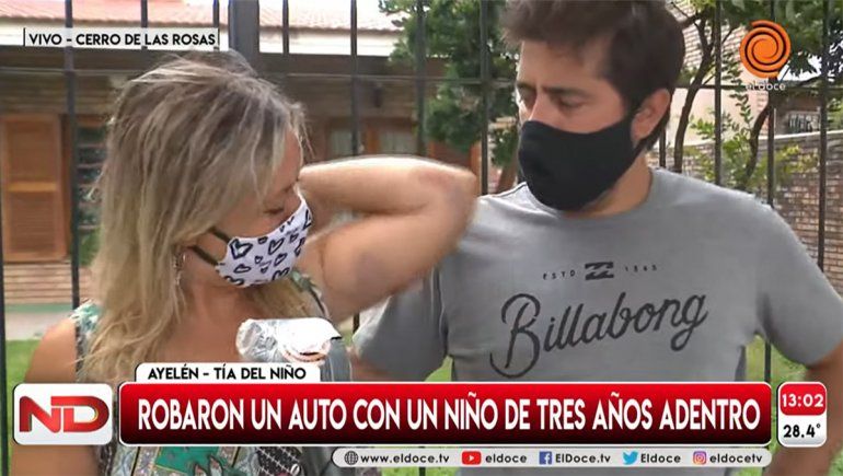 Delincuentes robaron un auto con un nene adentro