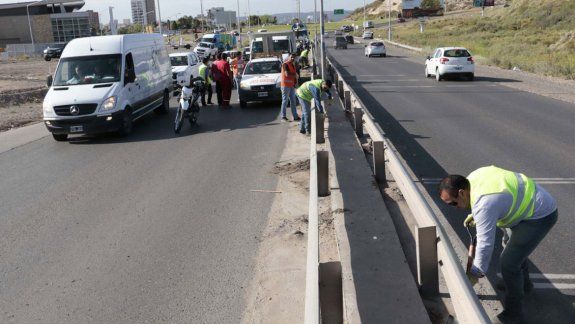 Juntaron 20 toneladas de basura a la vera de la Ruta 7