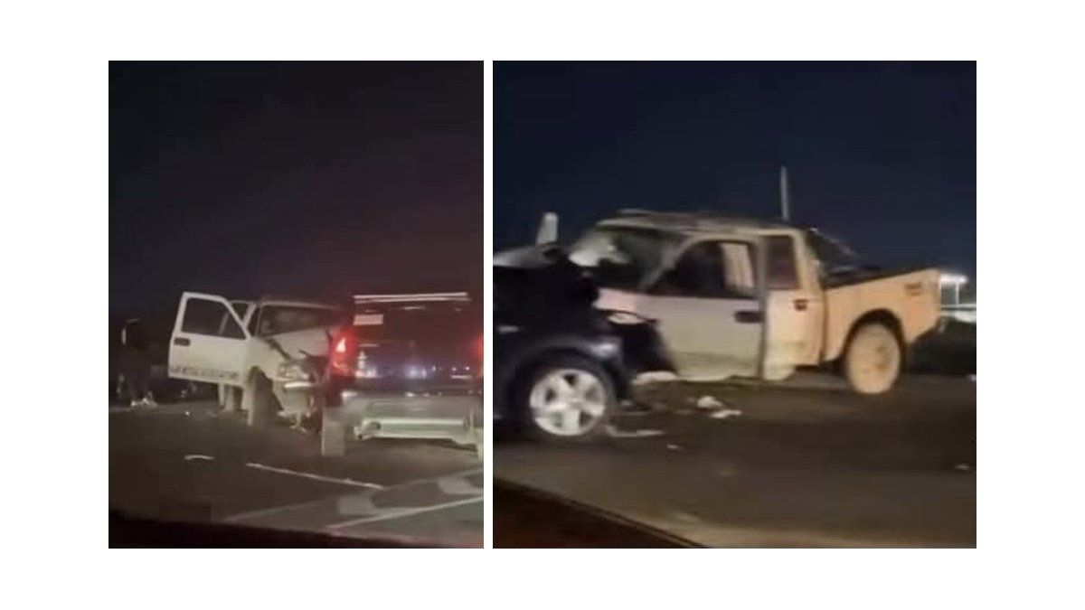 Brutal accidente entre un auto y una camioneta en Ruta 7 dejó cinco heridos