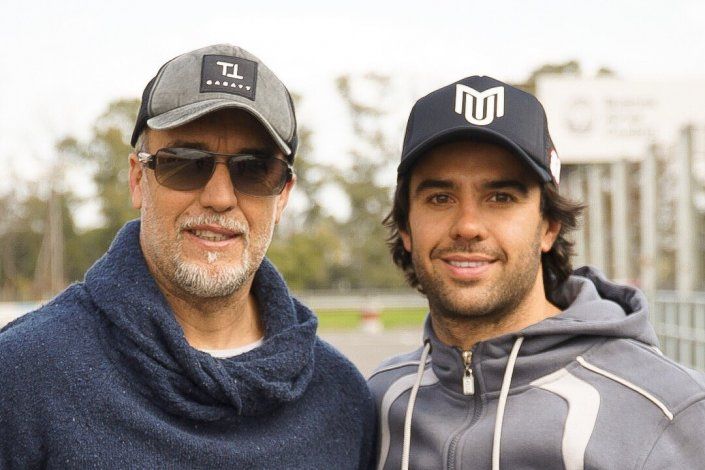 Gabriel Batistuta giró junto a Urcera en un auto de carreras