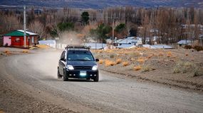 Ruta 14, a metros de la salida de Bajada del Agrio.