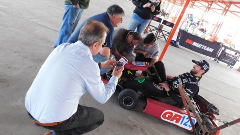 Giallombardo volvió a las pistas por primera vez tras el accidente