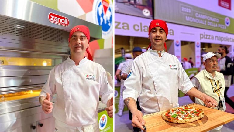 El maestro pizzero Cristian Abarzúa fue campeón argentino en 2022. El maestro pizzero Cristian Abarzúa fue campeón argentino en 2022.