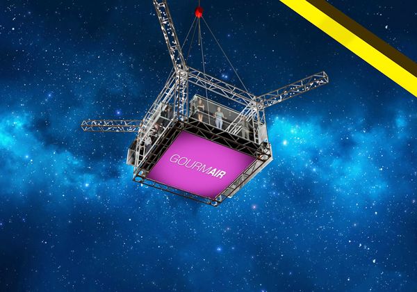 Degustar una comida y un vino a 50 metros de altura