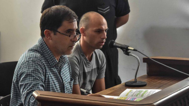El cabo de la Policía durante la audiencia de acusación