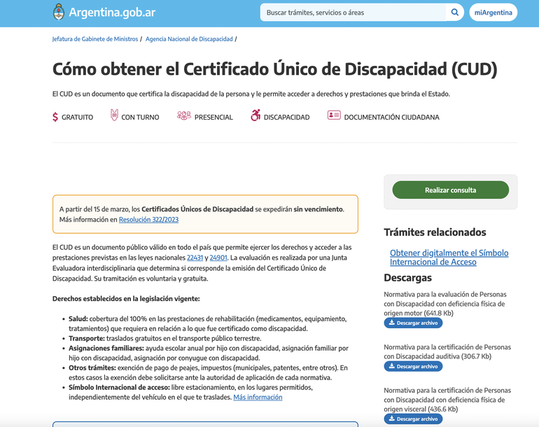 El trámite de obtención del CUD se puede consultar de manera virtual de modo ágil y sencillo. El trámite de obtención del CUD se puede consultar de manera virtual de modo ágil y sencillo.