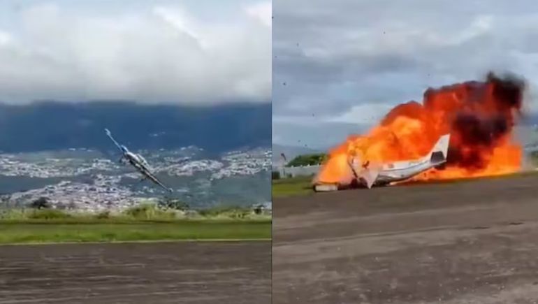 Dos muertos tras el despegue fallido de un avión: las víctimas son el piloto y su acompañante