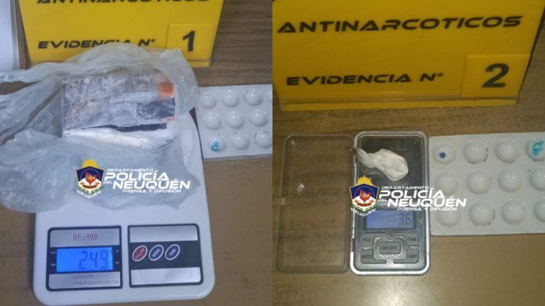 Durante el allanamiento al kiosco narco que administraban las mujeres, se encontraron drogas y balanzas digitales. Durante el allanamiento al kiosco narco que administraban las mujeres, se encontraron drogas y balanzas digitales.