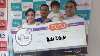 luis disfrutara de los 7 mil pesos para gastar en el shopping