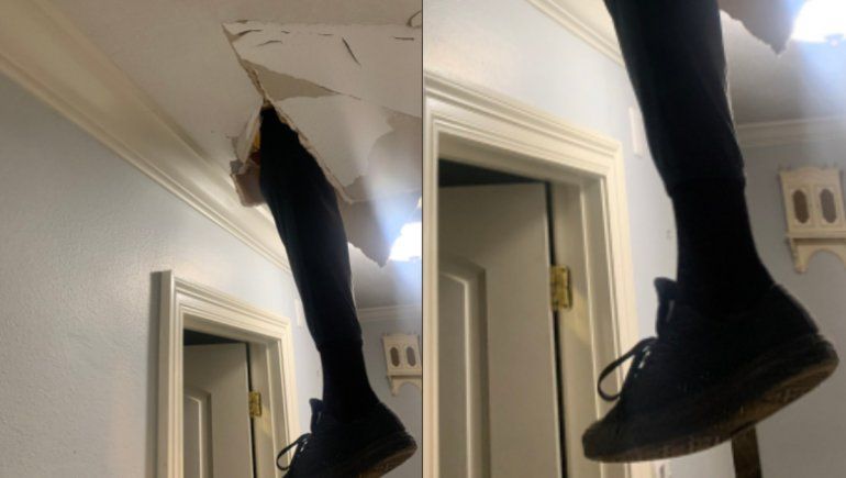 Viral: rompió su techo por no querer pagar un especialista