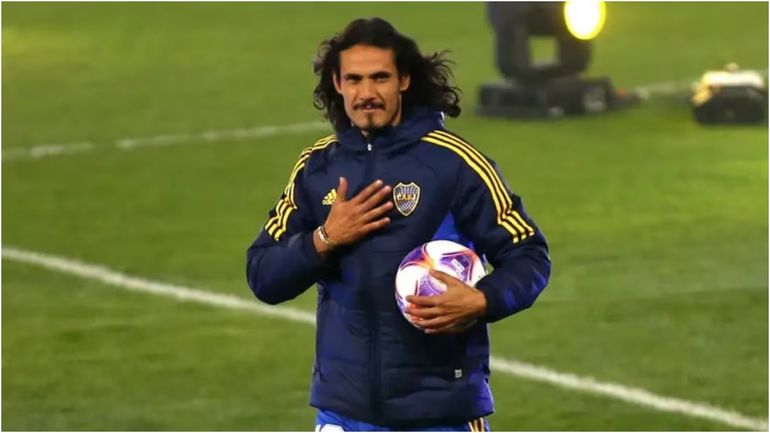 La gastada a River que hizo Boca en la presentación de Cavani