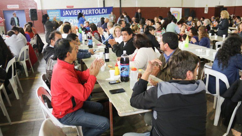 El almuerzo en Centenario con militantes de toda la provincia.
