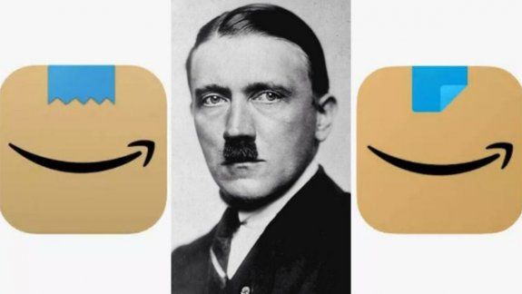Amazon cambia el logotipo de la app porque que se parece a Adolf Hitler