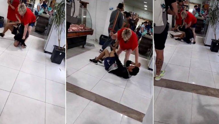 Añelo: comerciante, cansada de los robos, le dio una fuerte paliza a un ladrón