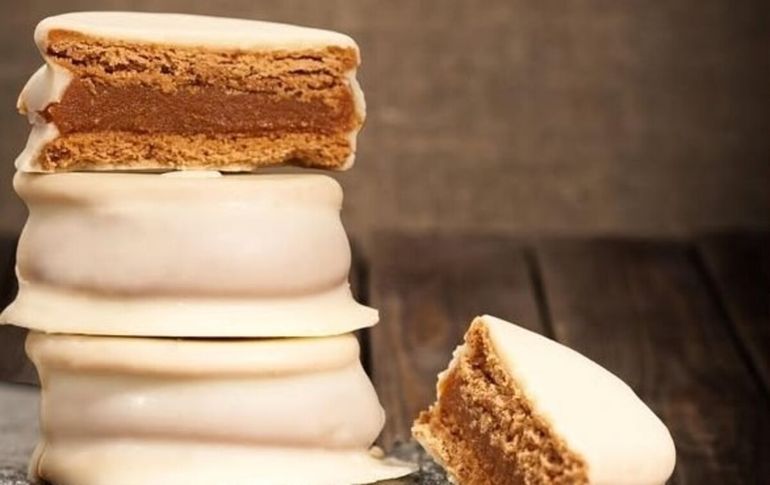 Se trata de un alfajor artesanal