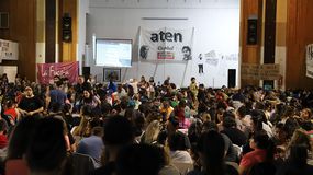 Masivo rechazo de la asamblea de ATEN Capital a la propuesta del gobierno provincial.