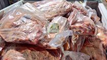 senasa secuestro 600 kilos de carne con hueso que ingresaban al alto valle
