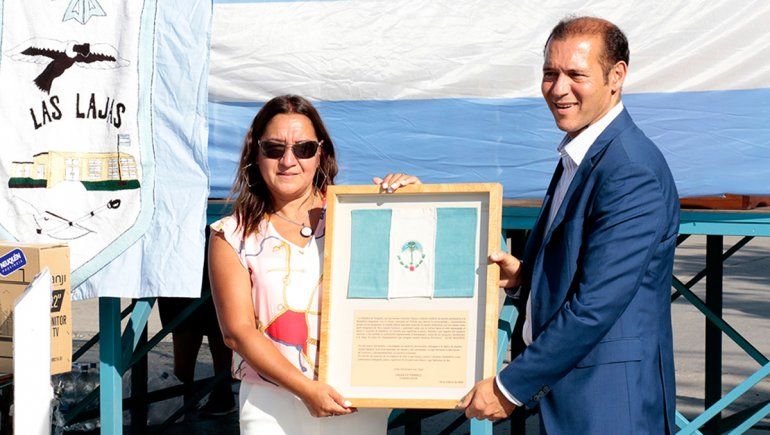 Gutiérrez recorrió e inauguró obras en Las Lajas