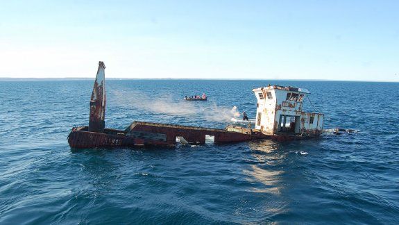 El pesquero Mariana ya está en el fondo del mar