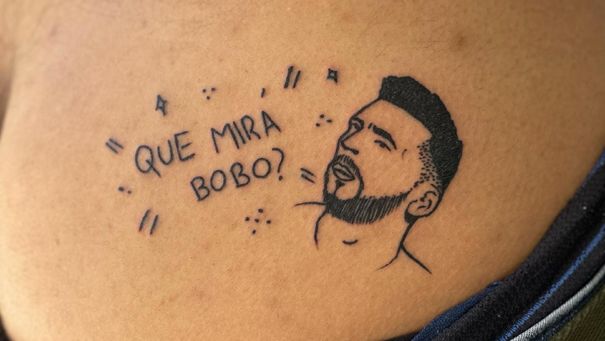 Locura mundial: un estudio neuquino tatuó la cara de Messi en el glúteo de un fanático