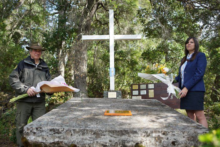 Rindieron homenaje al perito Moreno en la isla Centinela
