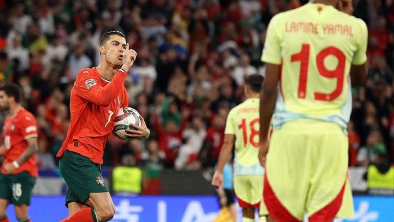Cristiano Ronaldo, otra vez campeón: Portugal le ganó a la España de Lamine Yamal la final de la Nations League