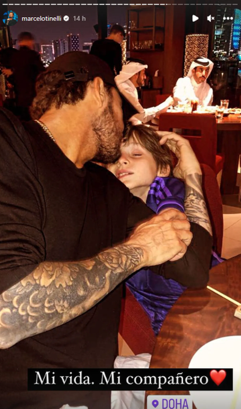 El conductor viajó acompañado por su hijo menor, Lolo.