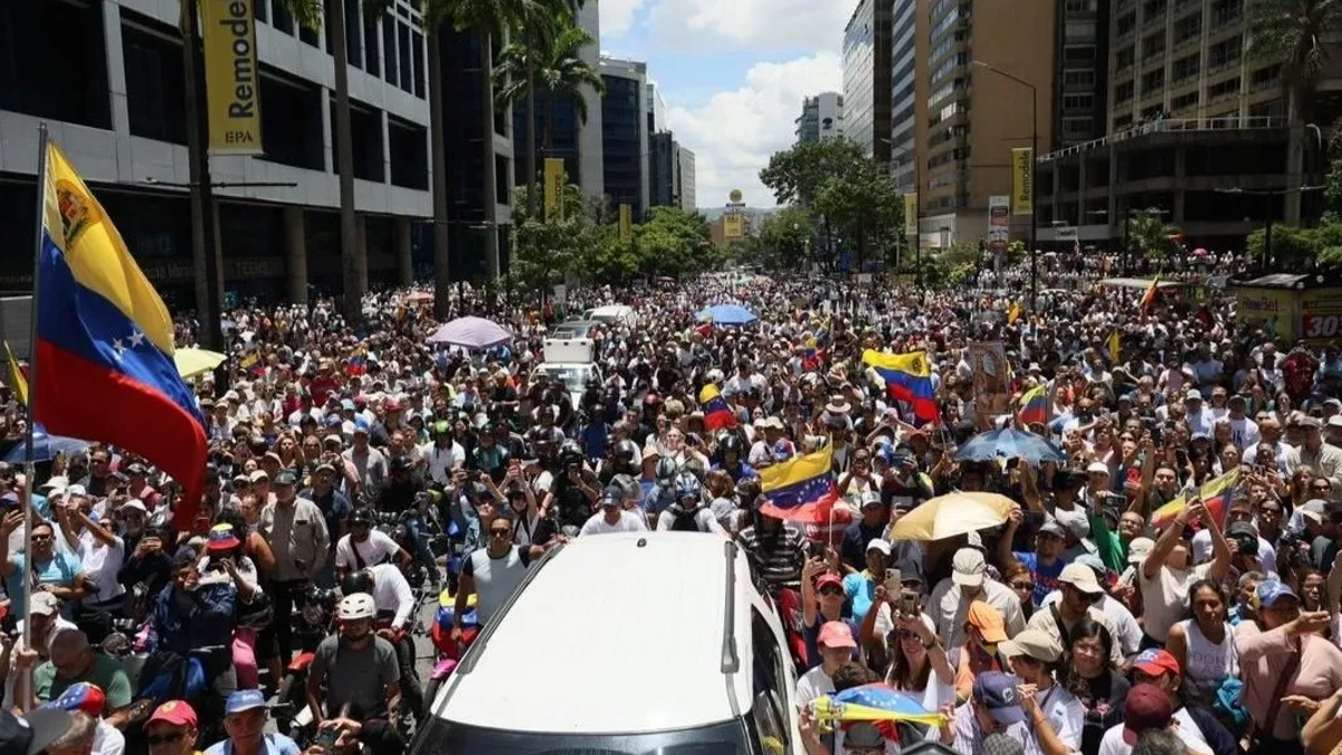 La marcha de la oposición en rechazo a la represión de Nicolás Maduro.
