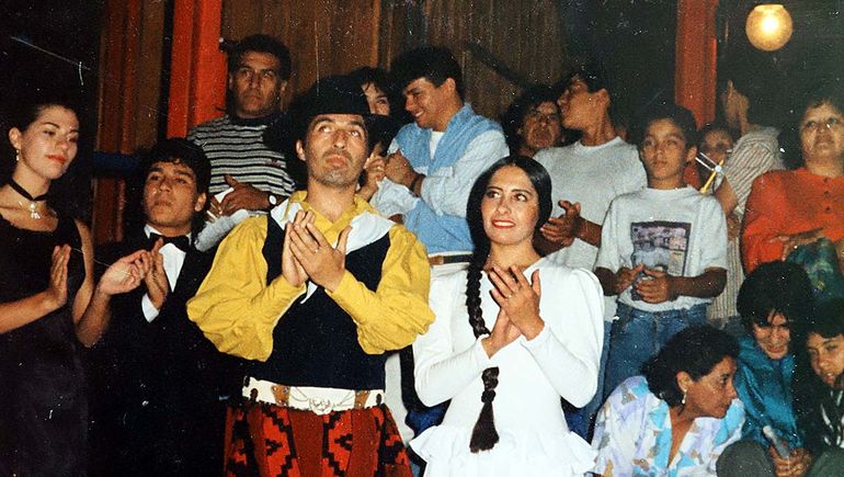 El día de la inauguración del Paseo de los Artesanos en el ferrocarril.