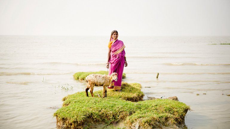 Una isla de la India está por quedar tapada por el agua