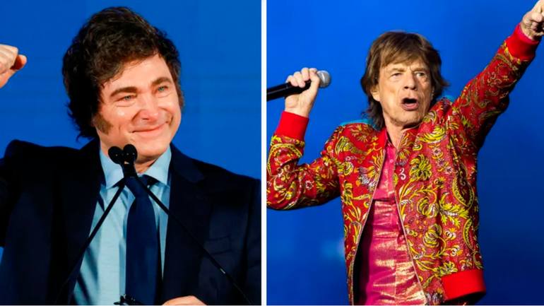 Un posible encuentro entre Javier Milei y Mick Jagger en Londres&nbsp;