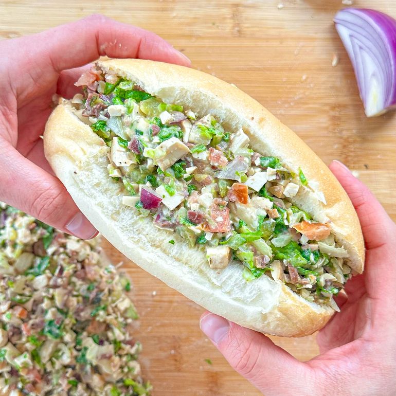 Irresitible y sencillo este sándwich chopped Irresitible y sencillo este sándwich chopped