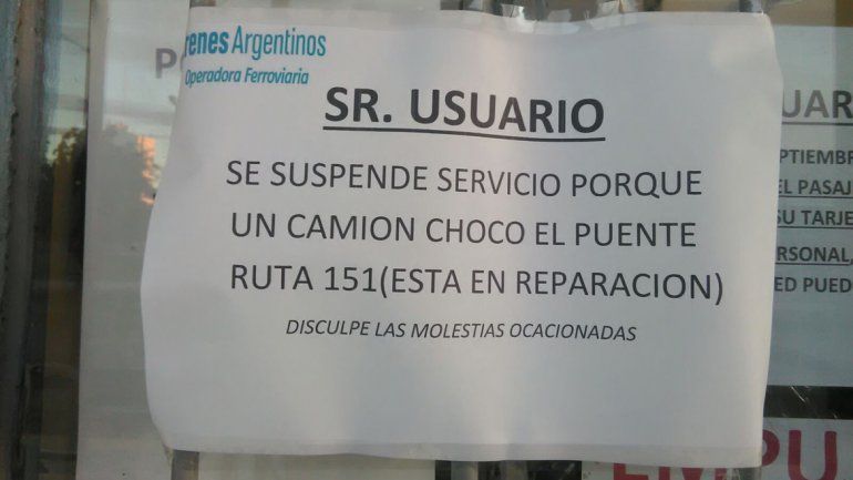 Terminaron los arreglos en el puente ferroviario  y esta tarde vuelve a funcionar el tren