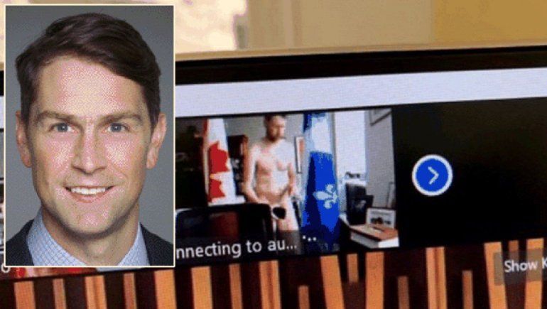Zoom: captaron a político canadiense desnudo en sesión virtual del Congreso