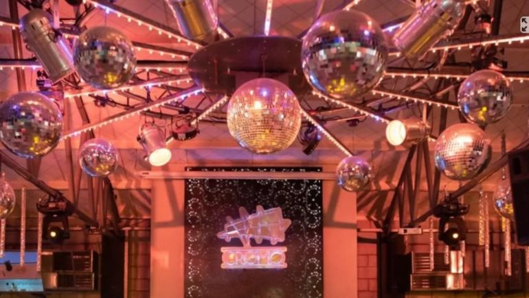 El salón de eventos de La Pampa donde se desarrolló la intoxicación masiva.