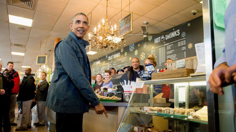 Obama compró un café
