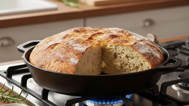 Ideal para tu desayuno: el pan de sartén que está listo en tan solo 5 minutos