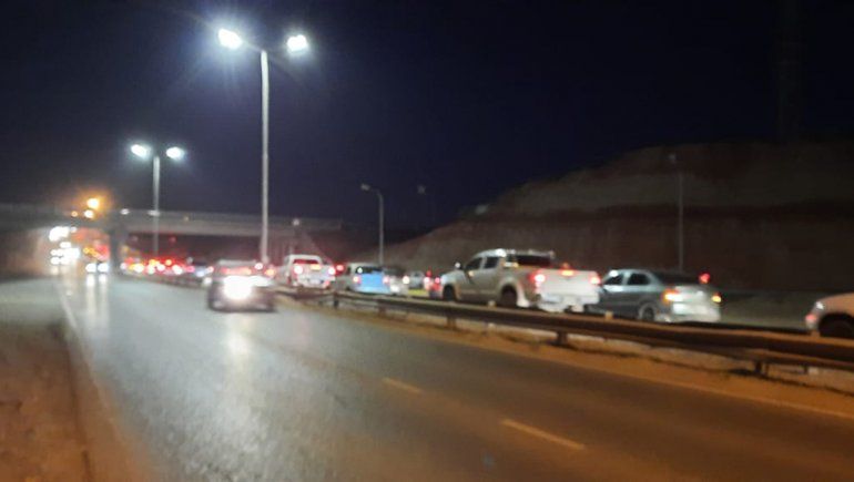 Video: Caos de tránsito en Ruta 7 por varios choques