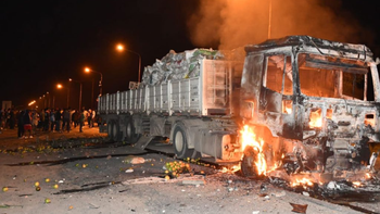 Camión incendiado formosa