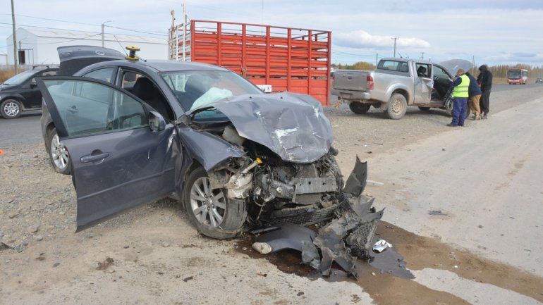 El accidente ocurrió a la altura del kilómetro 1241 de la Ruta Nacional 22.Sebastian Fariña Petersen