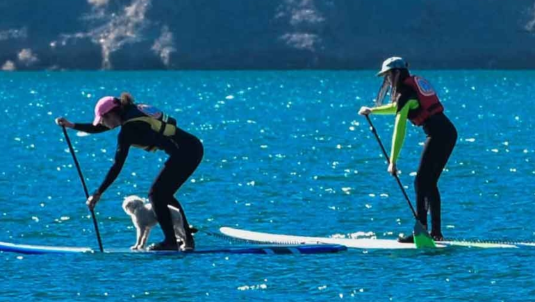 Cómo disfrutar del Stand Up Paddle&nbsp;con seguridad en Neuquén