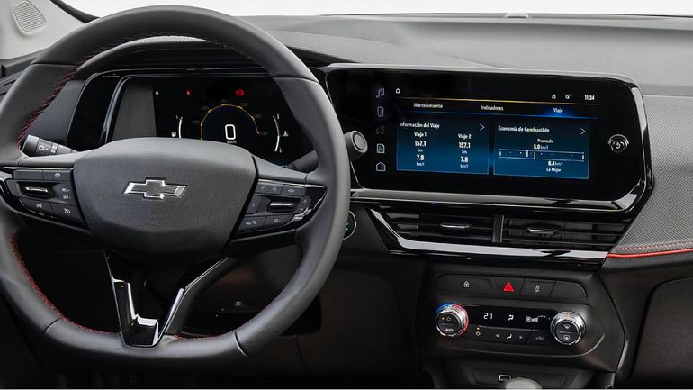 Así es el interior de Chevrolet Montana. Así es el interior de Chevrolet Montana.