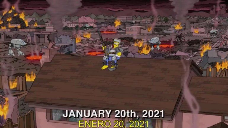 La perturbadora predicción de Los Simpson para enero de 2021