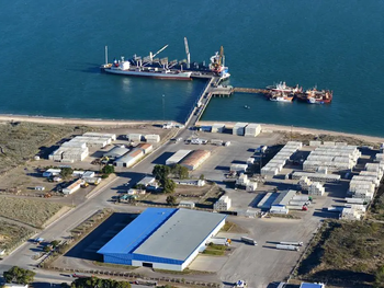 Comenzará a ingresar por el Puerto de San Antonio Este un cargamento clave. Foto: gobierno de Rio Negro