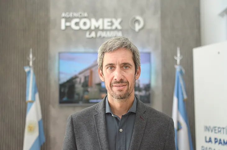 Sebastián Lastiri, titular de la Agencia La Pampa de Inversiones y Comercio Exterior (I-Comex). Sebastián Lastiri, titular de la Agencia La Pampa de Inversiones y Comercio Exterior (I-Comex).