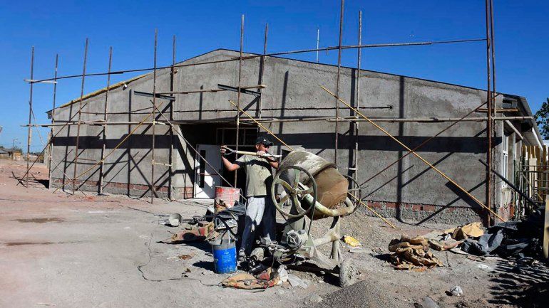 La ampliación de la Escuela 356 de Almafuerte lleva un 50% de avance