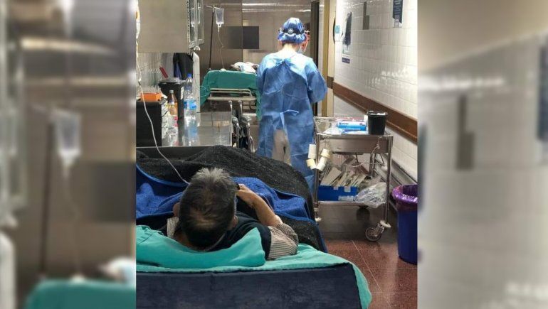 El Hospital Heller colapsado: ya hay pacientes con oxígeno internados en los pasillos