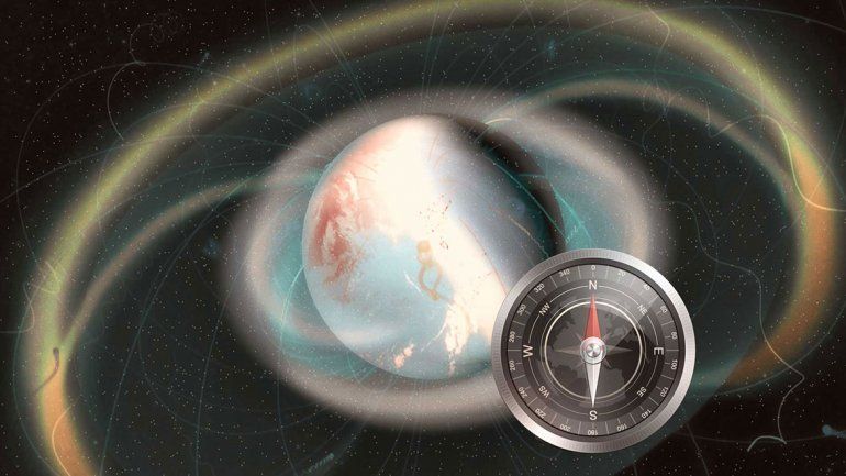 El polo magnético se está desplazando rápidamente